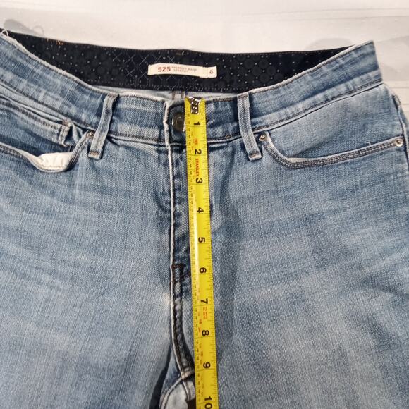 Levi’s Women’s 525 Perfect Waist Straight Jeans Size 8 Light Wash Denim - Picture 5 of 8